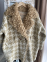 Зимно палто алпака, Onesize, кафяв, снимка 1 - Якета - 44821823