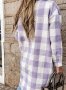 Дамско дълго карирано яке (риза), 4цвята, снимка 9