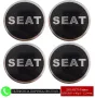 Стикери 90мм за Seat Сеат / алуминиеви емблеми за тасове / капачки / джанти самозалепващи, снимка 1