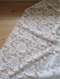 Нов плат Бяла дантела 1.25/1.52м, снимка 1