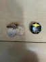 Брошка с османски монети, пещерняшка значка, обеци и 2 броя пръстени , снимка 2