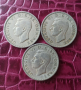 Три монети Половин Крона Великобритания, снимка 2