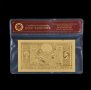 Златна банкнота 100 Белгийски франка , Белгисйки франк , златни пари , долари , снимка 2