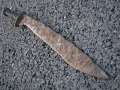 Еничарски ятагановиден нож каракулак, снимка 2