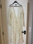 Нова  плажна бяла памучна памук дантелена наметка плажна дълга риза кафтан плажна дълга рокля , снимка 4