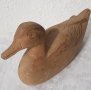 Стара дървена патка, птица, дърворезба, снимка 6