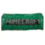Несесер цилиндър зелен с брокат minecraft полиестер_1252098, снимка 1