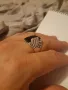 Уникален сребърен пръстен ръчна изработка , снимка 10