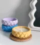 кръгла купа купичка кашпа свещ свещник саксия кутия силиконов молд форма смола гипс декор, снимка 2