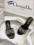 Намалени последни чифтове! Christian Dior дамски чехли реплика, снимка 1 - Чехли - 41557332