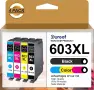 Комплект мастилени касети 603XL (4 бр.) Gureef за Epson Expression Home и Workforce принтери, снимка 1