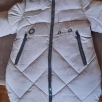 Бежово дамско палто, снимка 3 - Палта, манта - 39969498