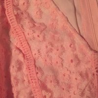 Розова кукленска официална дантелена рокля бал кръщене , снимка 8 - Рокли - 38035915