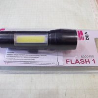 Фенер акумулаторен "LED , Vito Flash-1 , 3W , 200Lm , 6000K", снимка 5 - Прожектори - 44457553