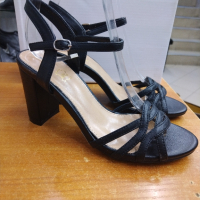 Дамски сандали м. 39 черни , снимка 1 - Сандали - 44515867