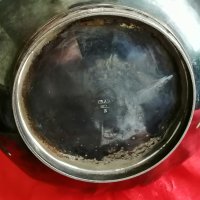 Стар Посребрен Английски Викториански Чайник с Подгряване, снимка 5 - Антикварни и старинни предмети - 41962097
