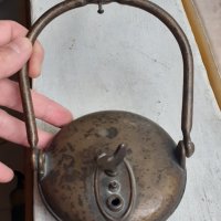 Уникална стара бронзова лампа на газ или масло, снимка 3 - Антикварни и старинни предмети - 38684339