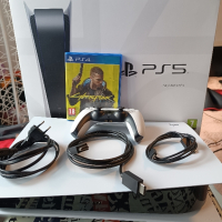 Playstation 5 + Joystick + Cyberpunk + Гаранция, снимка 3 - Игри за PlayStation - 44749459
