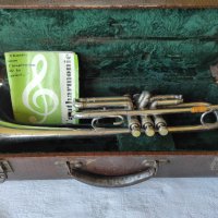 Тромпет Couesnon 1948 - Франция, снимка 13 - Духови инструменти - 35807103