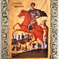 Икона на Свети Димитър icona Sveti Dimitar, снимка 1 - Икони - 21064176