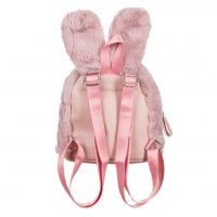 Детска плюшена розова чанта с уши , снимка 3 - Раници - 35749938