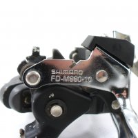Shimano SLX FD-M660-10 3x10 декланшор за МТБ планински байк, 34.9mm clamp, снимка 4 - Части за велосипеди - 24931778