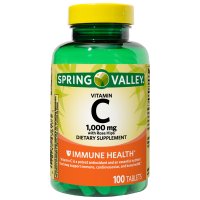 Spring Valley - Витамин C 1000 mg с шипки, 250 табл. имунното здраве.