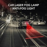 Автомобилна Задна LED лазерна светлина за мъгла лазер против сблъсък Предупредителна спирачна лампа , снимка 13 - Аксесоари и консумативи - 41453780