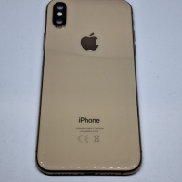 Оборудван корпус за iPhone XS gold употребяван, снимка 1 - Резервни части за телефони - 44775816