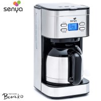 Кафе машина Senya SYBF-CM025, неръждаема стомана, 1,2 литра, неръждаема стомана, снимка 1 - Кафемашини - 41689152