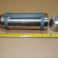Термос 1 литър от Неръждаема стомана без капачка на винт, снимка 1 - Термоси - 44375917