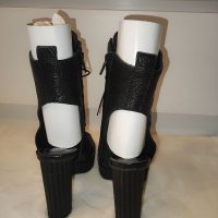 Дамски боти от естествена кожа Bianki с отворена пета и пръсти цена 89 лв. номер 37, снимка 8 - Дамски обувки на ток - 44222960