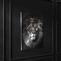 👑 113см! Огромна картина "Лъв с корона" в Картини в гр. Бургас -  ID41907411 — Bazar.bg