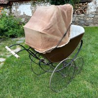 Ретро бебешка количка, снимка 3 - Антикварни и старинни предмети - 41471397