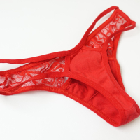 Shein XS/S дамски червени памучни полупрашки, снимка 9 - Бельо - 44789719