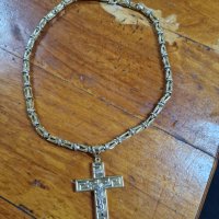 Златен Ланец с Кръст, снимка 8 - Колиета, медальони, синджири - 41679197