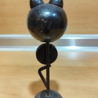 Дървена фигура, котка, "IDEAL", Made in Japan, снимка 4 - Колекции - 39519768