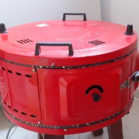 Електрическа  фурна за печене, за голяма тава, готварска печка, червен цвят, снимка 1 - Печки, фурни - 35886222