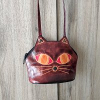 НАМАЛЕНА - HANDMADE чантичка уникат от естествена кожа, снимка 8 - Чанти - 41084989