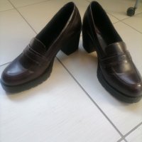 Обувки MTNG. Тъмно кафяви, номер 41. Височина на ток 7,5 см. , снимка 4 - Дамски обувки на ток - 42467529
