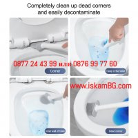Иновативна стенна силиконова четка за тоалетна чиния – Silicone brush, снимка 12 - Други стоки за дома - 40065533