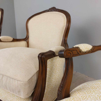 Антикварно кресло в стил Бержер (Bergère), снимка 12 - Антикварни и старинни предмети - 44811400