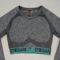 Gymshark Seamless Cropped Top оригинална блуза S спорт фитнес, снимка 2 - Спортни екипи - 41120915
