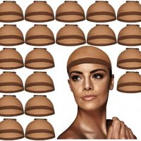 Нови 20 броя найлонова удобна шапка за перука жени един размер 