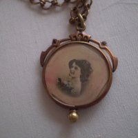 Колие с висулка викториянски период пандетив медальон, снимка 14 - Антикварни и старинни предмети - 39005963