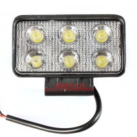 LED халоген работна лампа диодна светлина 12V 24V мощност 18W подходящ за: джип, кола, камион, лодка, снимка 4 - Аксесоари и консумативи - 33723654