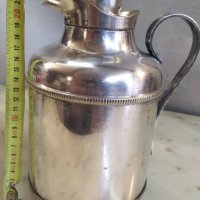 Стар италиански термос със сребърно покритие, снимка 3 - Антикварни и старинни предмети - 41398751