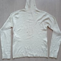 Бяла поло блузка, M размер, снимка 1 - Блузи с дълъг ръкав и пуловери - 35744484