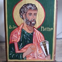 Икона на св. апостол Петър, снимка 2 - Икони - 40957571
