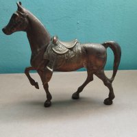 месингова статуетка-кон, снимка 1 - Други ценни предмети - 42110495